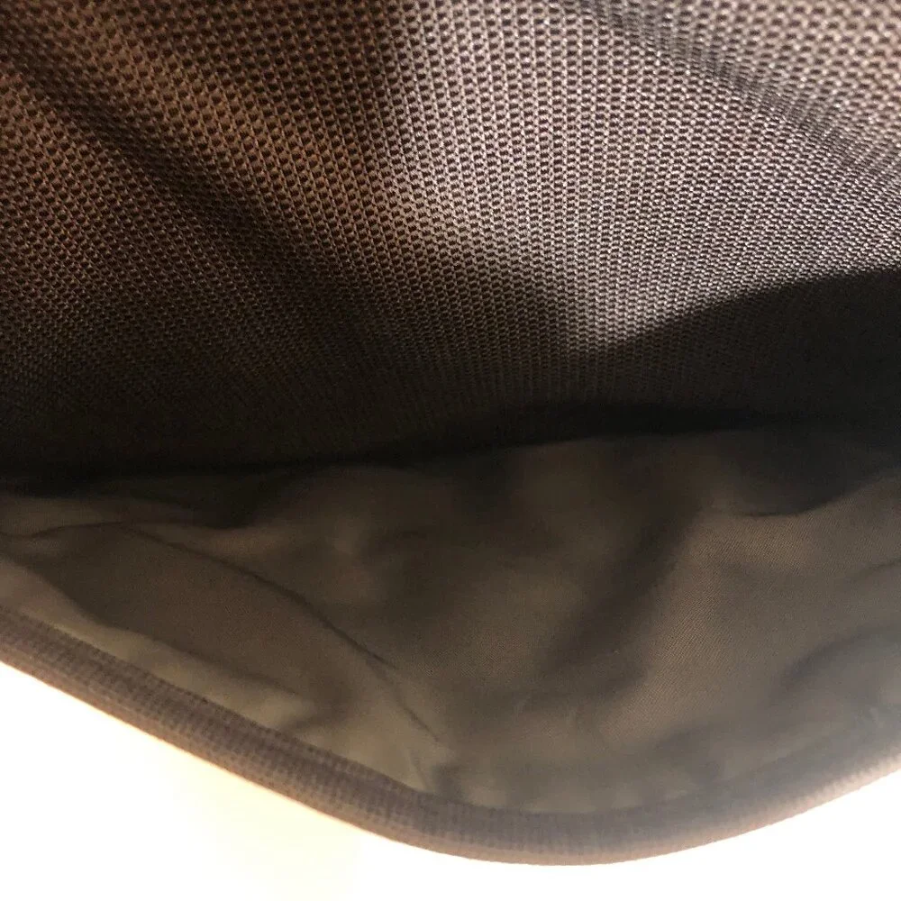 STM Vertical Laptop Messenger Bag – Black & Chestnut Brown